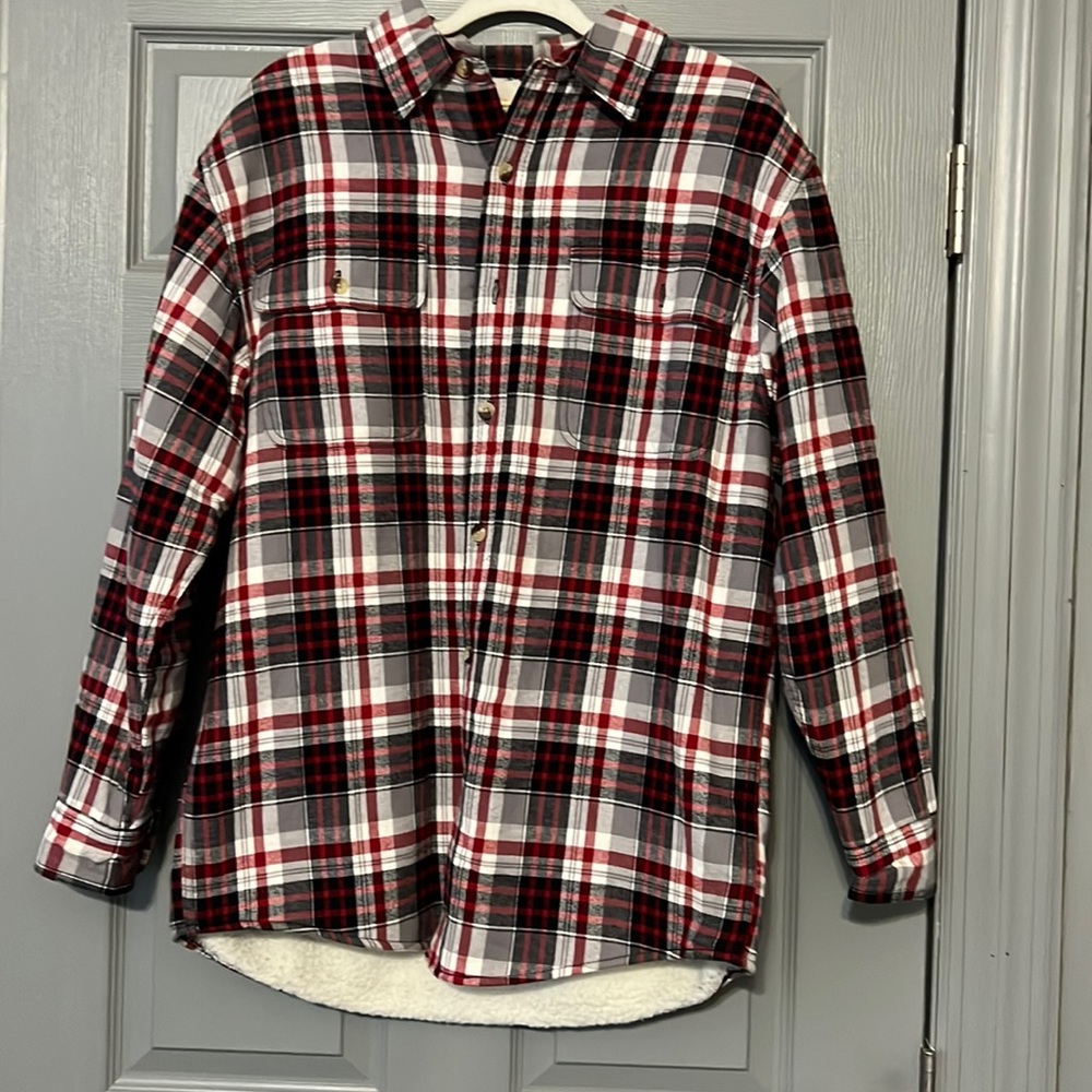 Red Head fleece lined flannel